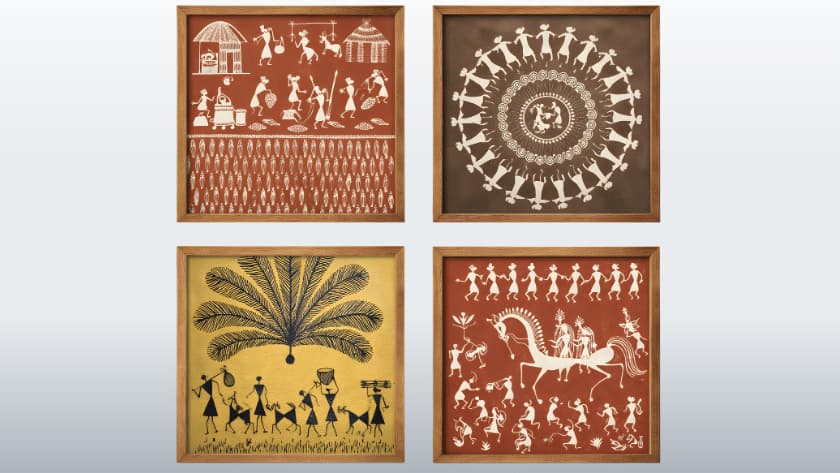 Warli painting frames