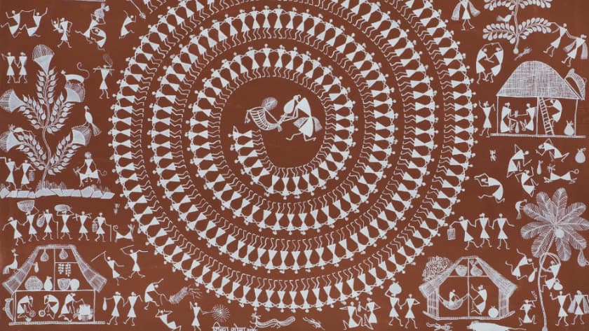 Warli tarpa dance painting